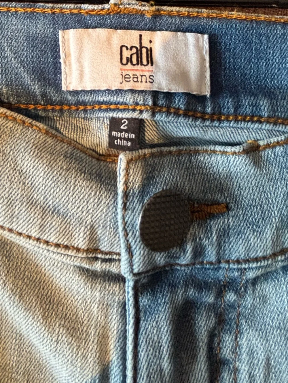Cabi Light Wash Denim Bermuda Shorts